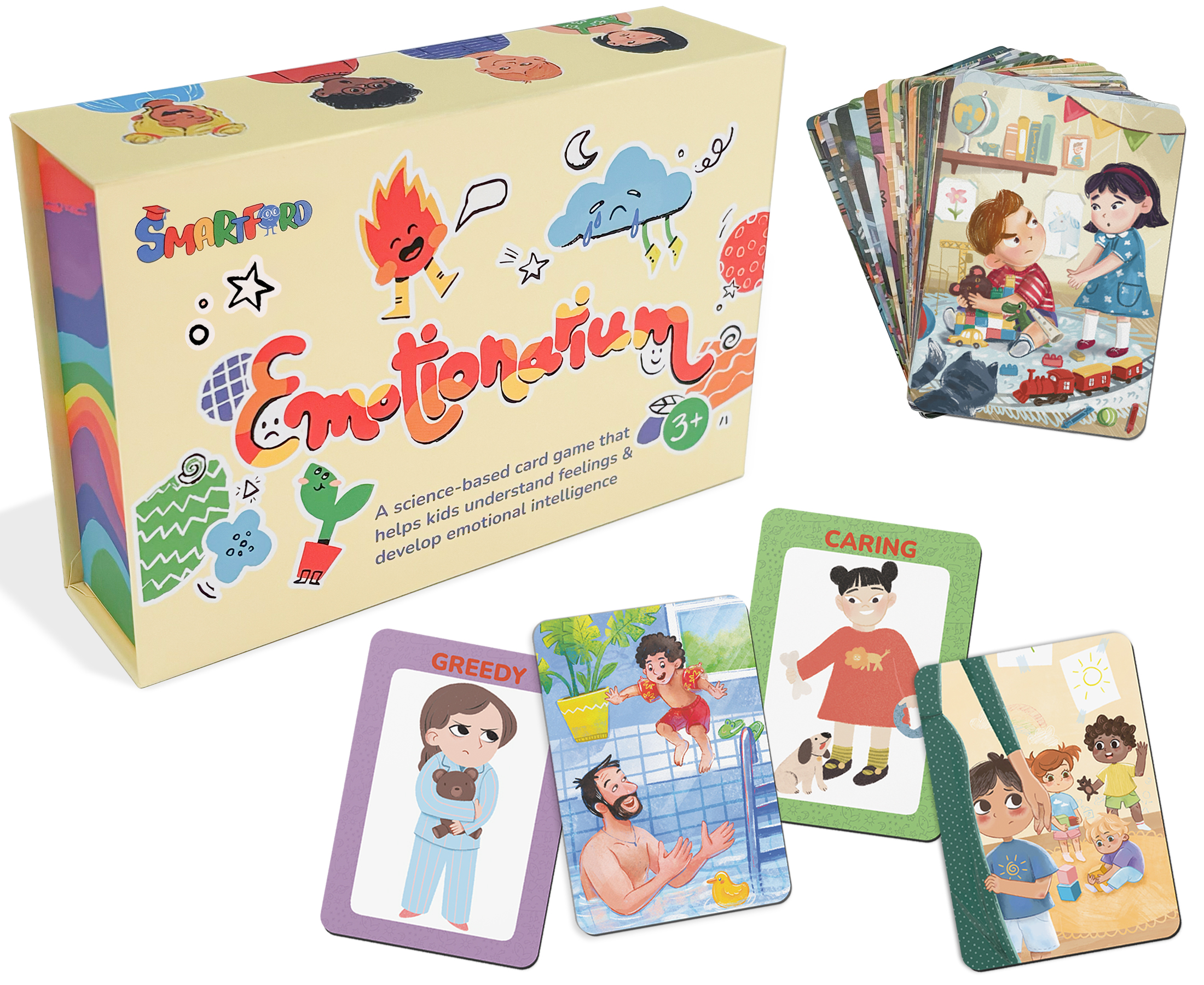Family playing Emotionarium